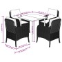 Set comedor de jardín 5 pzas cojines ratán sintético gris claro by , Garden sets - Ref: Foro24-3211991, Price: 503,25 €, Disc...