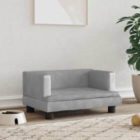 Cama para perros de terciopelo gris claro 60x40x30 cm von , Betten für Hunde - Ref: Foro24-171907, Preis: 68,74 €, Rabatt: %