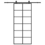 Puerta corredera con set herrajes negro 90x205 cm vidrio ESG von , Türen - Ref: Foro24-3375791, Preis: 224,09 €, Rabatt: %