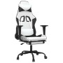 Silla gaming masaje y reposapiés cuero sintético negro blanco von , Gaming-Stühle - Ref: Foro24-345421, Preis: 115,99 €, Raba...