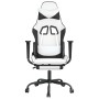 Silla gaming masaje y reposapiés cuero sintético negro blanco von , Gaming-Stühle - Ref: Foro24-345421, Preis: 115,99 €, Raba...