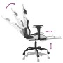 Silla gaming masaje y reposapiés cuero sintético negro blanco von , Gaming-Stühle - Ref: Foro24-345421, Preis: 115,99 €, Raba...
