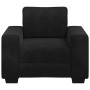 Sillón de terciopelo negro 60 cm by , Sofas - Ref: Foro24-4105252, Price: 165,24 €, Discount: %