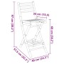 Taburetes de bar para exterior con reposapiés 2 uds. Plegables von , Gartenstühle - Ref: Foro24-4108228, Preis: 154,47 €, Rab...