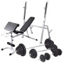 Banco ejercicios con soporte pesas, pesas y mancuernas 120 kg von , Gewichthebermaschinen - Ref: Foro24-275376, Preis: 579,49...