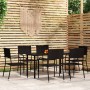 Juego de comedor para jardín 7 piezas negro von , Gartensets - Ref: Foro24-3099580, Preis: 299,85 €, Rabatt: %