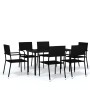 Juego de comedor para jardín 7 piezas negro von , Gartensets - Ref: Foro24-3099580, Preis: 299,85 €, Rabatt: %
