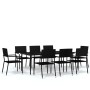 Juego de comedor de jardín 9 piezas negro von , Gartensets - Ref: Foro24-3099594, Preis: 376,01 €, Rabatt: %
