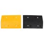 Badén de velocidad 2 uds caucho amarillo y negro 97x32,5x4 cm by , Road and traffic signs - Ref: Foro24-3157042, Price: 129,8...