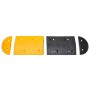 Badén de velocidad goma amarillo y negro 517x32,5x4 cm by , Road and traffic signs - Ref: Foro24-3157049, Price: 307,23 €, Di...