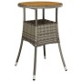 Mesita y sillas jardín 5 pzas y cojines ratán sintético gris von , Gartensets - Ref: Foro24-3187431, Preis: 381,76 €, Rabatt: %