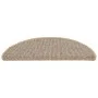 Alfombras de peldaños de escalera 15 uds marrón 56x17x3 cm de vidaXL, Alfombrillas para escalones - Ref: Foro24-149847, Preci...