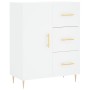 Aparador alto madera contrachapada blanco 69,5x34x180 cm de , Aparadores - Ref: Foro24-3189429, Precio: 146,39 €, Descuento: %