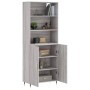 Aparador alto madera contrachapada gris sonoma 69,5x34x180 cm de , Aparadores - Ref: Foro24-3189235, Precio: 140,29 €, Descue...