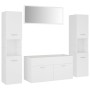 Badmöbel-Set weißes Holzwerkstoff von vidaXL, Badezimmermöbel - Ref: Foro24-3071063, Preis: 188,68 €, Rabatt: %