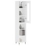 Aparador alto madera contrachapada blanco 34,5x34x180 cm de , Aparadores - Ref: Foro24-3199345, Precio: 90,76 €, Descuento: %