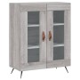 Aparador alto madera contrachapada gris sonoma 69,5x34x180 cm by , Sideboards - Ref: Foro24-3199599, Price: 159,83 €, Discoun...