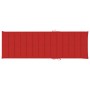 Tumbona con cojín rojo madera de pino impregnada by , Loungers - Ref: Foro24-3065855, Price: 139,27 €, Discount: %