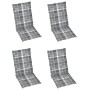 Sillas reclinables jardín y cojines 4 uds madera maciza acacia by , Garden chairs - Ref: Foro24-3065391, Price: 324,20 €, Dis...