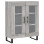 Aparador alto madera contrachapada gris sonoma 69,5x34x180 cm by , Sideboards - Ref: Foro24-3189347, Price: 149,97 €, Discoun...