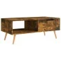 Eiche geräuchert Holzwerkstoff Couchtisch 100x49,5x43 cm von vidaXL, Couchtisch - Ref: Foro24-326794, Preis: 78,26 €, Rabatt: %