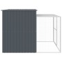 Caseta perros con corral acero galvanizado gris 214x253x181 cm von , Hundehütten - Ref: Foro24-3189131, Preis: 469,82 €, Raba...