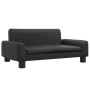 Sofá para niños de cuero sintético negro 70x45x30 cm by , Baby and Toddler Furniture - Ref: Foro24-3196274, Price: 79,90 €, D...