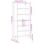 Aparador alto madera de ingeniería blanco 69,5x32,5x180 cm von , Sideboards - Ref: Foro24-3189565, Preis: 112,65 €, Rabatt: %