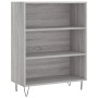 Aparador alto madera de ingeniería gris Sonoma 69,5x32,5x180 cm by , Sideboards - Ref: Foro24-3189571, Price: 112,64 €, Disco...