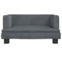 Sofá para niños de terciopelo gris oscuro 60x40x30 cm by , Baby and Toddler Furniture - Ref: Foro24-3196319, Price: 67,35 €, ...