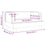 Sofá para niños de cuero sintético crema 60x40x30 cm von , Baby- und Kleinkindmöbel - Ref: Foro24-3196325, Preis: 68,18 €, Ra...