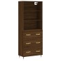 Aparador alto madera contrachapada marrón roble 69,5x34x180 cm von , Sideboards - Ref: Foro24-3189364, Preis: 166,69 €, Rabat...