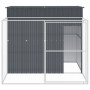 Caseta perros con corral acero galvanizado gris 214x253x181 cm von , Hundehütten - Ref: Foro24-3189119, Preis: 430,48 €, Raba...