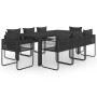 Set de comedor de jardín de 9 piezas PVC ratán negro von , Gartensets - Ref: Foro24-3060105, Preis: 785,76 €, Rabatt: %