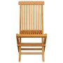 Sillas de jardín 2 unidades con cojines rojos madera de teca by , Garden chairs - Ref: Foro24-3062466, Price: 145,18 €, Disco...