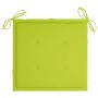 Sillas de jardín 2 uds madera de teca y cojines verde brillante by , Garden chairs - Ref: Foro24-3062741, Price: 310,81 €, Di...