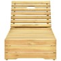 Tumbona con cojín gris madera de pino impregnada by , Loungers - Ref: Foro24-3065910, Price: 153,77 €, Discount: %