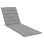 Tumbona con cojín gris madera de pino impregnada by , Loungers - Ref: Foro24-3065910, Price: 153,77 €, Discount: %