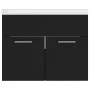 Black engineered wood cabinet with sink by vidaXL, bathroom vanities - Ref: Foro24-3070821, Price: 140,82 €, Discount: %