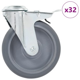 Ruedas giratorias con agujero pasador 32 unidades 125 mm von , Materialhandhabung - Ref: Foro24-277880, Preis: 231,79 €, Raba...