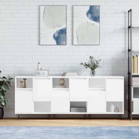 Aparadores 3 uds madera contrachapada blanco brillo by , Sideboards - Ref: Foro24-3190151, Price: 182,40 €, Discount: %