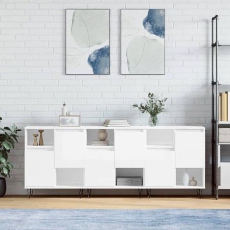 Aparadores 3 uds madera contrachapada blanco brillo von , Sideboards - Ref: Foro24-3190151, Preis: 182,26 €, Rabatt: %