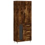 Aparador alto madera contrachapada roble ahumado 69,5x34x180 cm by , Sideboards - Ref: Foro24-3195944, Price: 168,58 €, Disco...