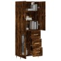 Aparador alto madera contrachapada roble ahumado 69,5x34x180 cm by , Sideboards - Ref: Foro24-3195944, Price: 168,58 €, Disco...