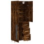 Aparador alto madera contrachapada roble ahumado 69,5x34x180 cm by , Sideboards - Ref: Foro24-3195944, Price: 168,58 €, Disco...