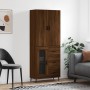 Aparador alto madera contrachapada marrón roble 69,5x34x180 cm von , Sideboards - Ref: Foro24-3195978, Preis: 164,50 €, Rabat...