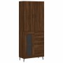 Aparador alto madera contrachapada marrón roble 69,5x34x180 cm von , Sideboards - Ref: Foro24-3195978, Preis: 164,50 €, Rabat...