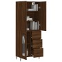 Aparador alto madera contrachapada marrón roble 69,5x34x180 cm von , Sideboards - Ref: Foro24-3195978, Preis: 164,50 €, Rabat...