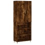 Aparador alto madera contrachapada roble ahumado 69,5x34x180 cm by , Sideboards - Ref: Foro24-3196056, Price: 130,56 €, Disco...