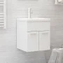 Möbel mit Waschbecken aus weißem Holzwerkstoff von vidaXL, Badezimmerwaschtische - Ref: Foro24-3070811, Preis: 116,57 €, Raba...